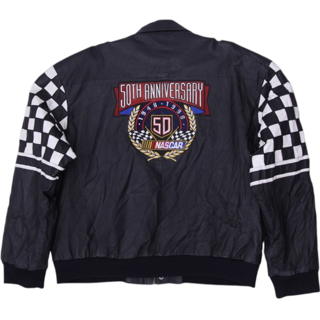 Shop Vintage Jeff Hamilton Racing Black Leather NASCAR 50th
