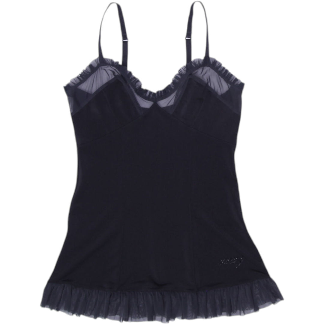 Y2K Ladies Victorias Secret Ruffle Trim Camisole top Size M | Migration_Y2K Tops | Fashion Rerun