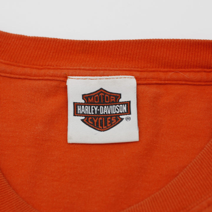 Mens Harley Davidson Boston Graphic Biker T-Shirt Size L
