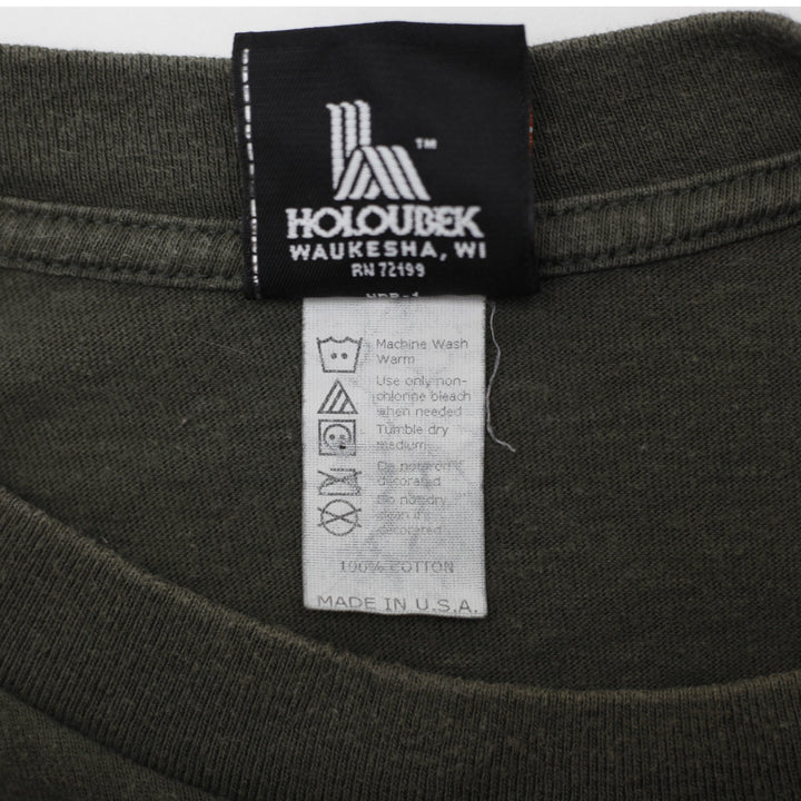 Vintage Harley Davidson Costa Rica Made In USA Olive Green Pocket T-Shirt M