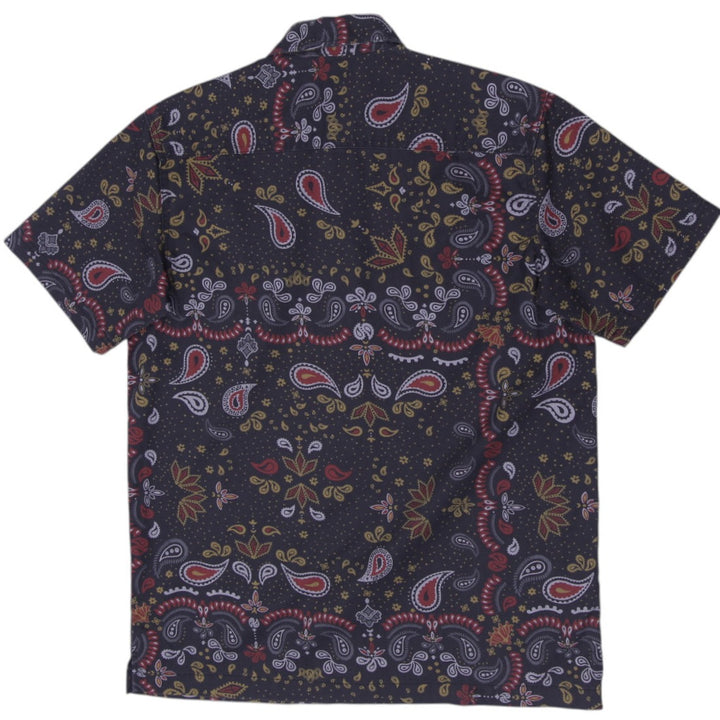 Mens Dickies Paisley Bandana Print Short Sleeve Button-Up Shirt
