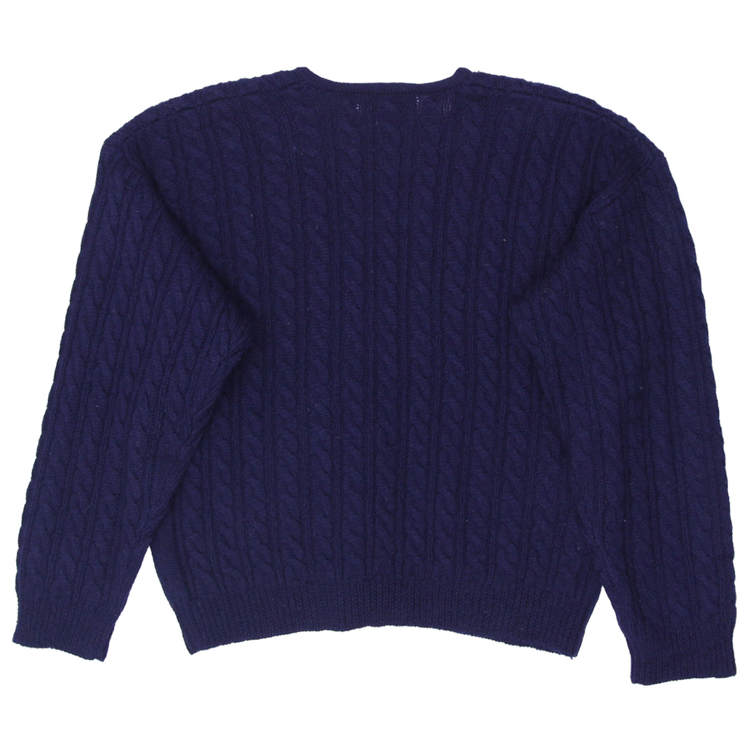 Vintage Robert Scott Ltd 100% Pure Wool Cable Knit Cardigan Sweater Ladies - Fashion Rerun Vintage Migration_Sweaters