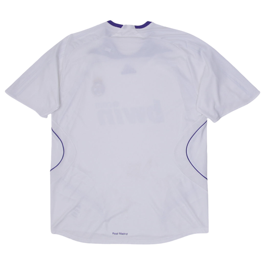 Mens Real Madrid 2007 2008 Authentic Adidas Home Football Soccer Jersey