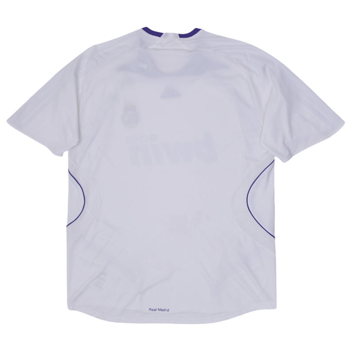 Mens Real Madrid 2007 2008 Authentic Adidas Home Football Soccer Jersey