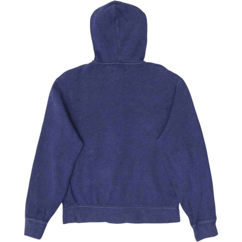 Vintage Mens Polo Ralph Lauren Navy Full Zip Embroidered Hoodie Size M | Migration_Hoodies - Side View | Fashion Rerun