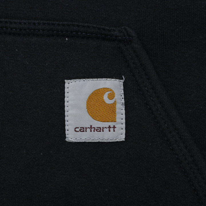 Mens Carhartt Loose Fit Graphic Black Hoodie Size M
