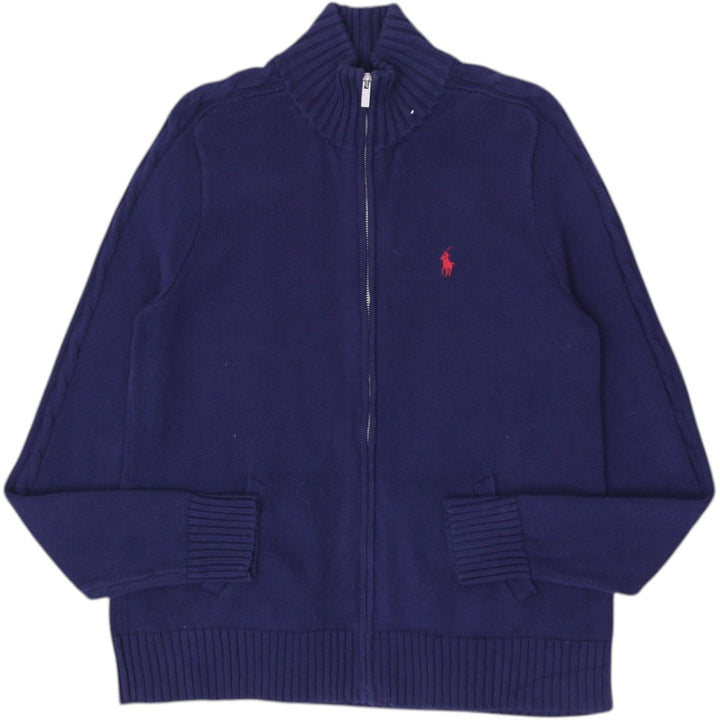 Vintage Ralph Lauren Sport Sweater Navy Full Zip Cotton XL | Migration_Jumper & Knitwear RL Collection | Fashion Rerun