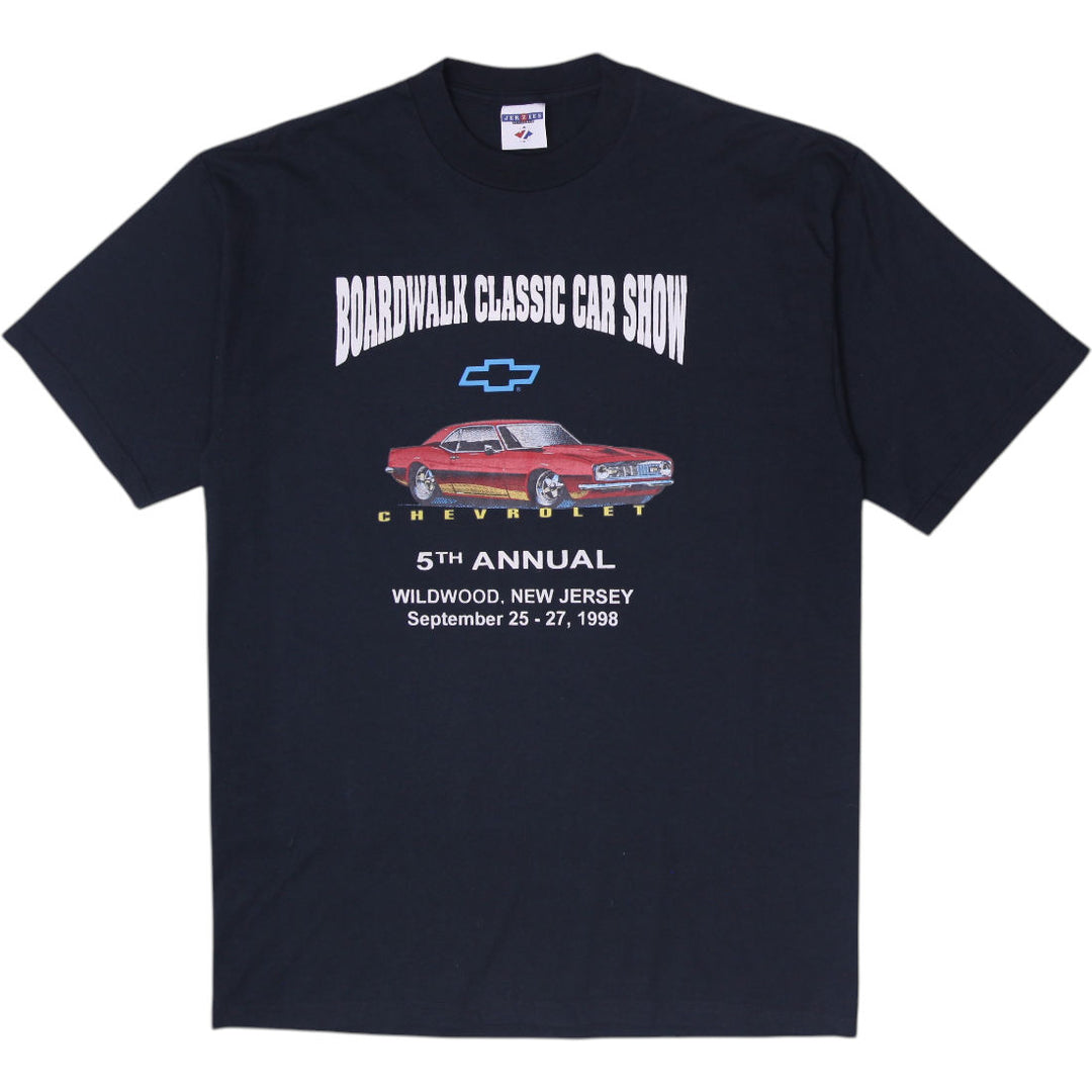 Vintage Mens 90s Jerzees Boardwalk Classic Car Show Chevrolet Wildwood NJ