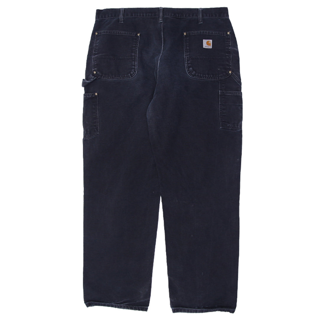 Mens Carhartt B01 BLK Dungaree Fit Double Knee Pants