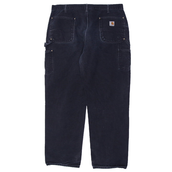 Mens Carhartt B01 BLK Dungaree Fit Double Knee Pants