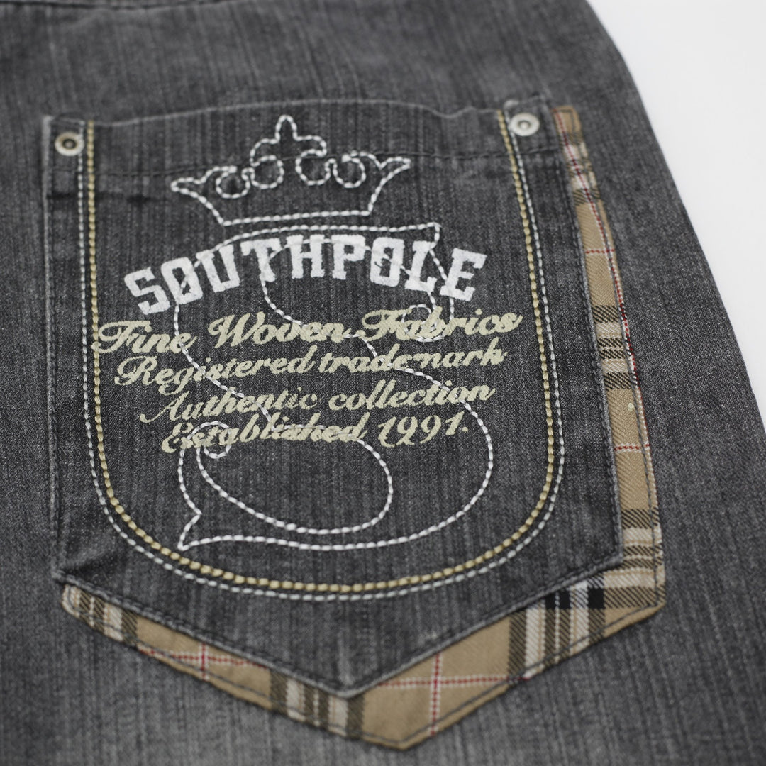 Y2K Mens Southpole Graphic Denim Jeans Size 30