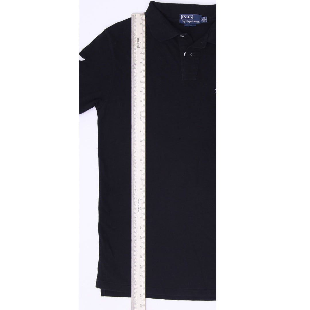 Mens Polo By Ralph Lauren Custom Fit Black Crest Polo T-Shirt Size M