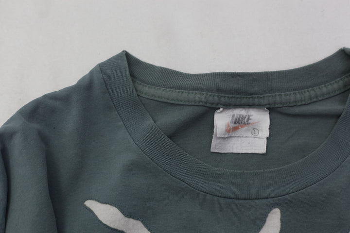 Rework Nike White Patch Work Crewneck Mens T-Shirt PR250