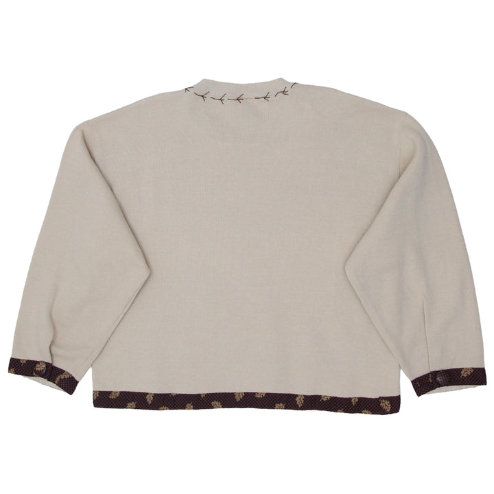 Rework Turkey Handmade Applique Sweatshirt Size L - Fashion Rerun Vintage Migration_Tops