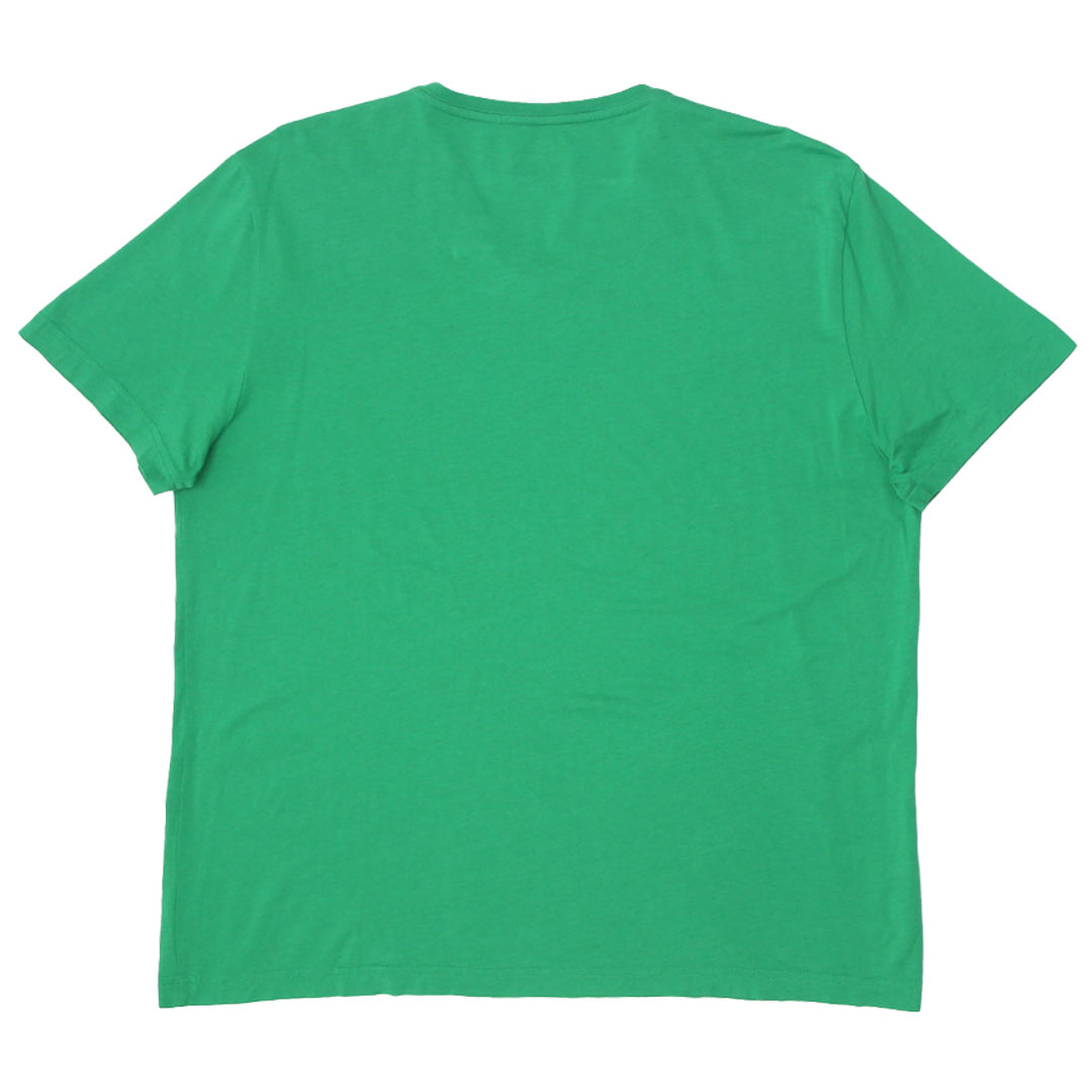 Mens Lacoste V-Neck Green T-Shirt