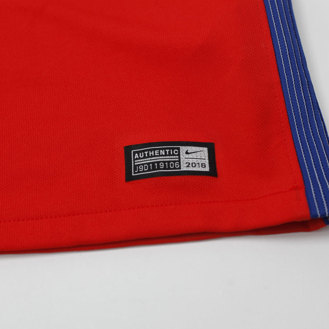 Mens Chile 2016-17 Home Football Jersey Nike Red Copa America Size L