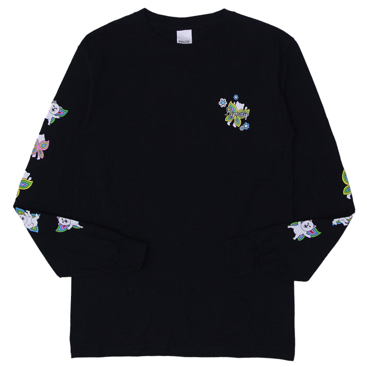 Mens RIPNDIP Promised Land Long Sleeve T-Shirt Black