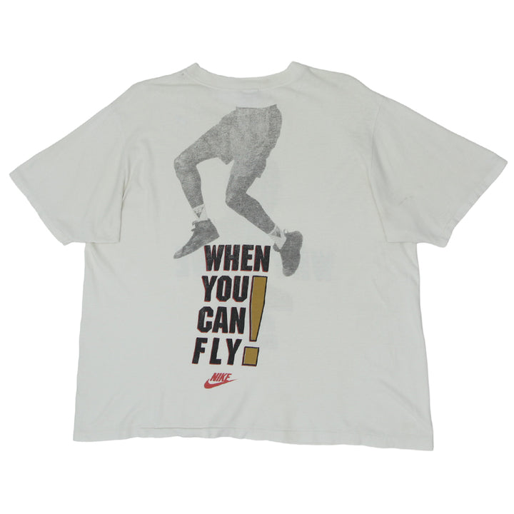 90's Vintage Nike Jordan Why Drive When You Can Fly T-Shirt S.Stitch Xl | Migration_T-Shirts UAENAT40 - Side | Fashion Rerun