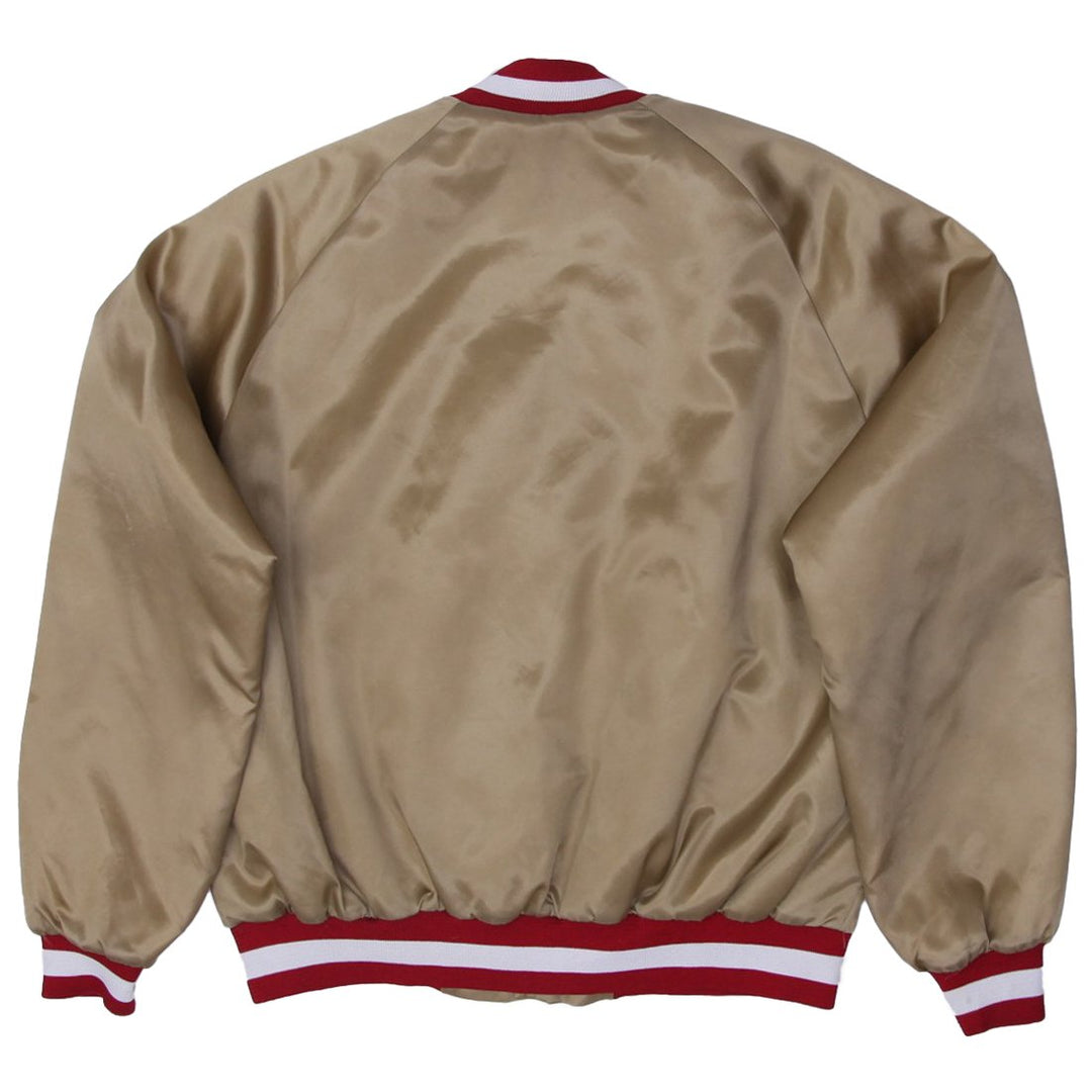 Vintage Mens Chalk Line 49ers Gold Jacket NFL Made In USA