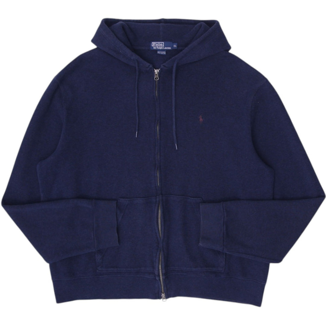 Vintage Polo Ralph Lauren Full Zip Cotton Hoodie Size XL