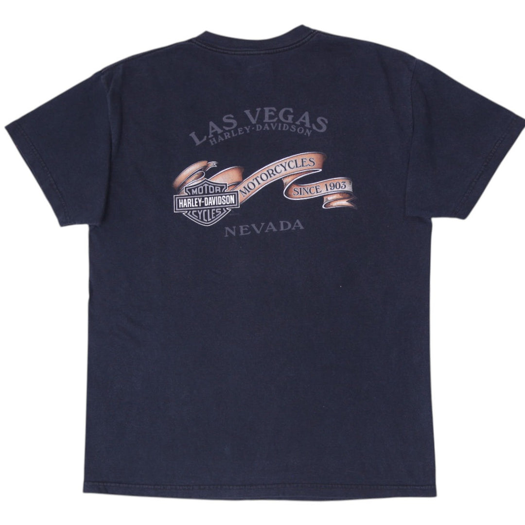 Vintage Harley Davidson Las Vegas Live To Ride T-Shirt Size L