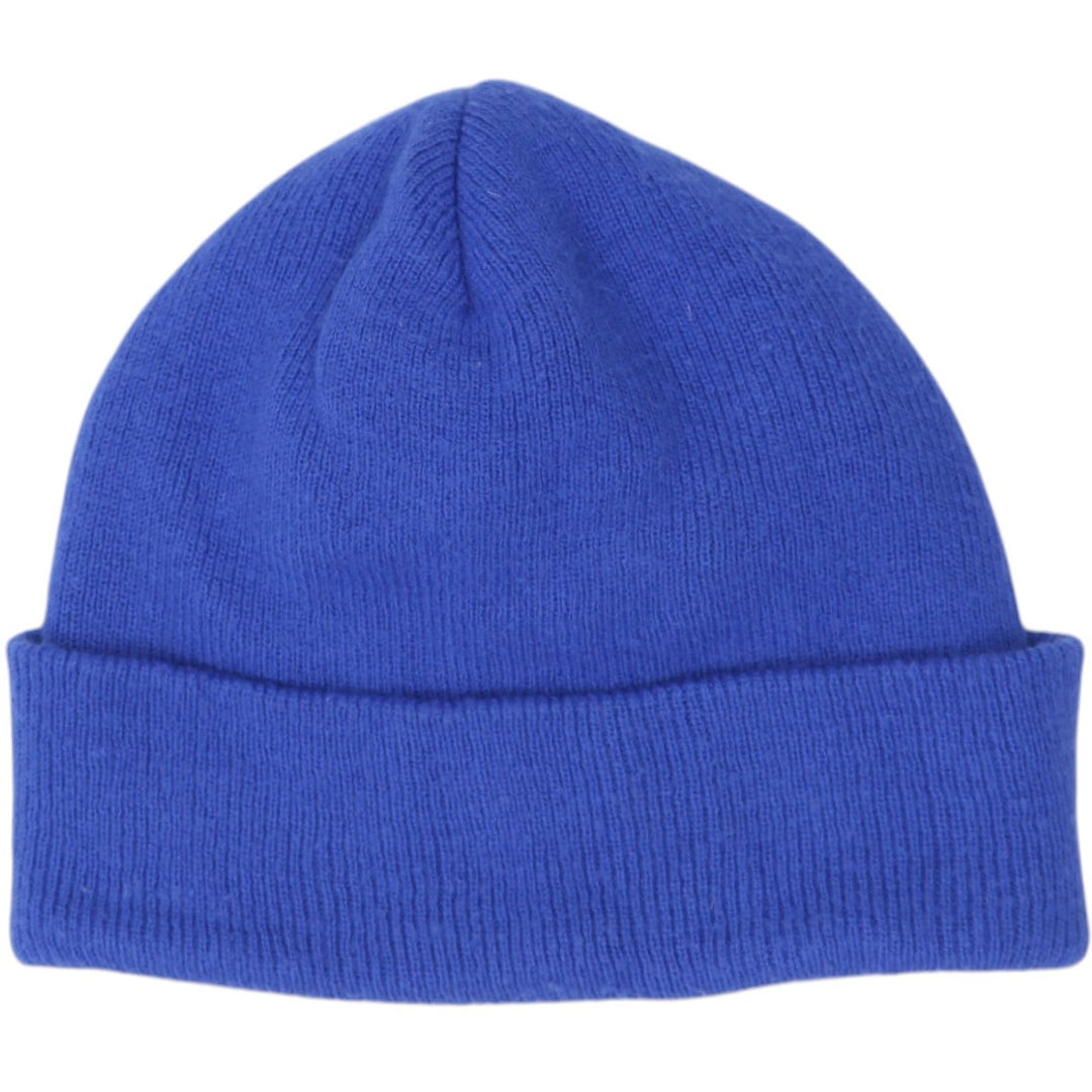 Mens Embroidered Nike Logo Blue Knitted Cuff Beanie