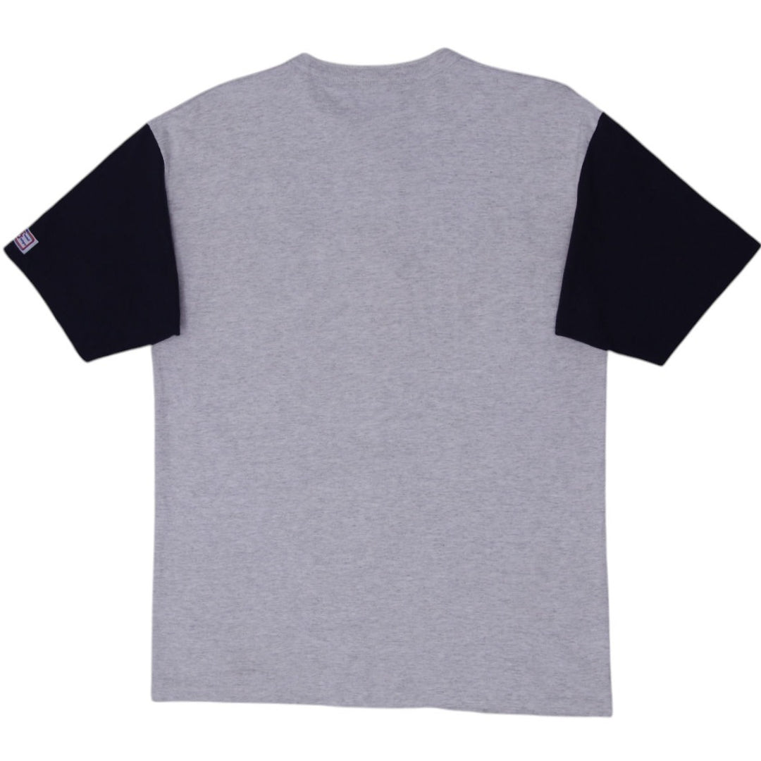 Vintage 90's Yankees Henley T-Shirt Made in USA Size L | Migration_T-Shirts - Side View | Fashion Rerun