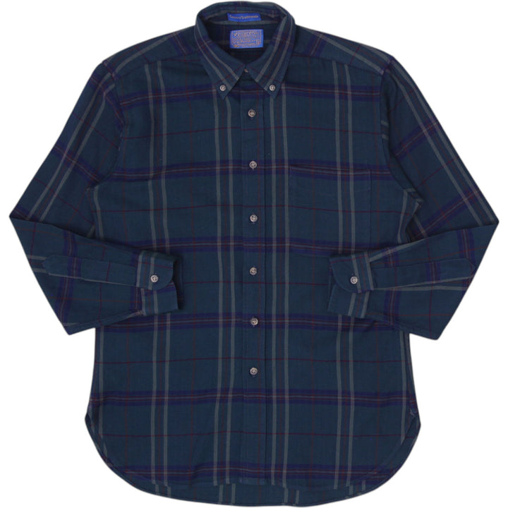 Vintage 90s Pendleton Plaid Country Traditional Casual Shirt Made in USA Size M