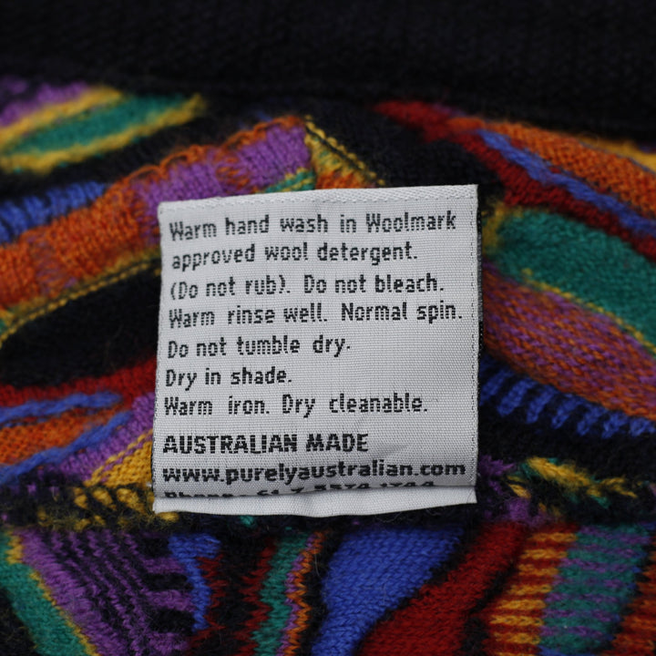 Vintage 90s Purley Australia 3D Wool Sweater Size L | Migration_Sweaters - Detail View | Fashion Rerun