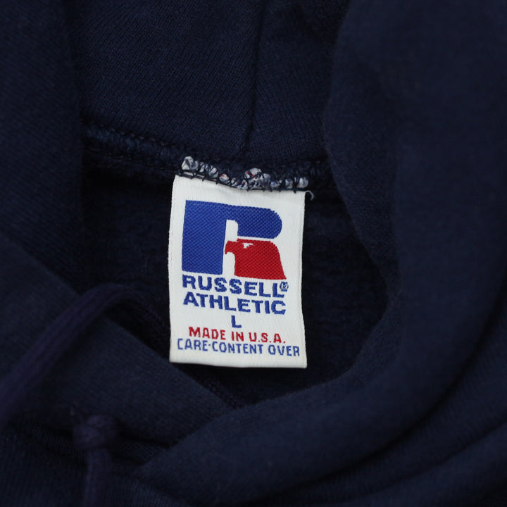 Vintage Russell Athletic Pullover Hoodie Size Large Made In USA Navy - Fashion Rerun Vintage Migration_Sweaters