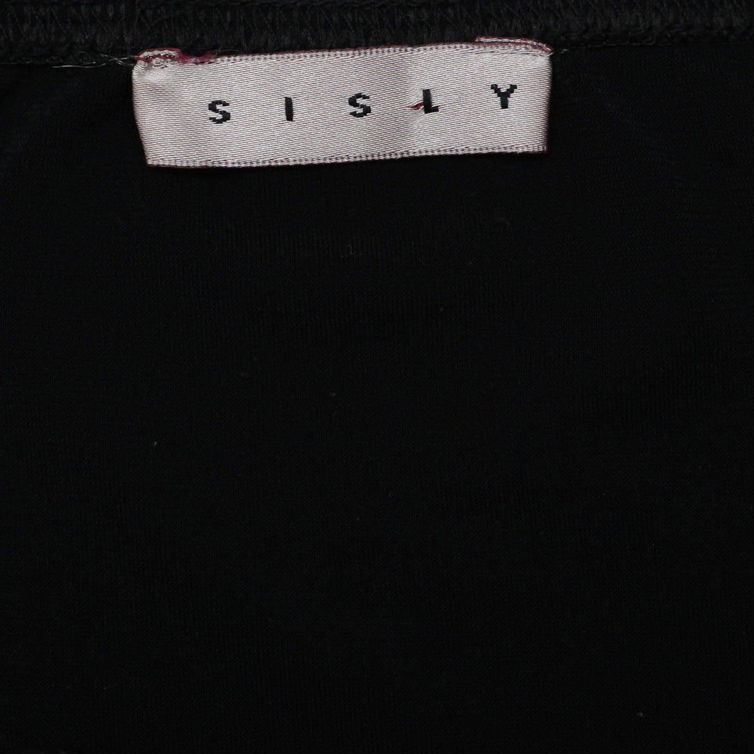 Y2K Ladies Sisley Black Halter Top Lace Up V-Neck Sleeveless Cami Tank