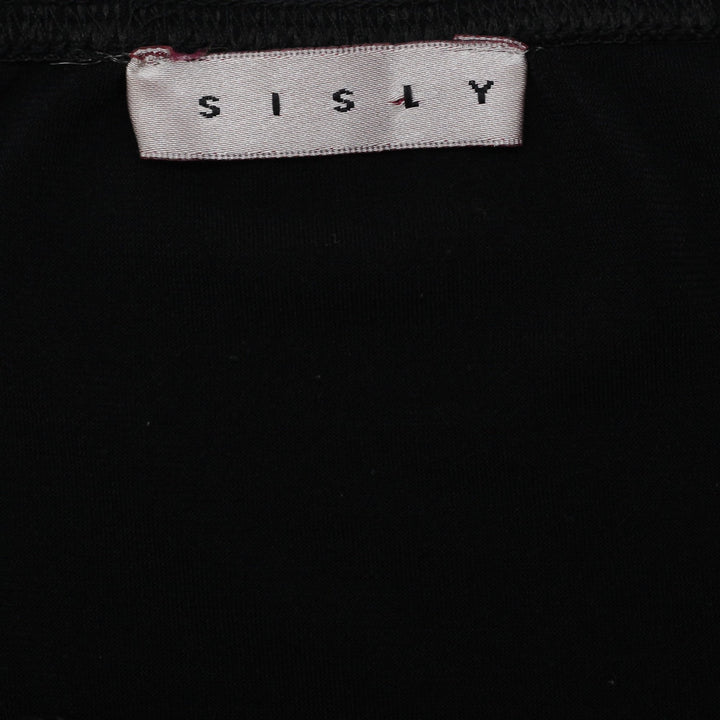Y2K Ladies Sisley Black Halter Top Lace Up V-Neck Sleeveless Cami Tank