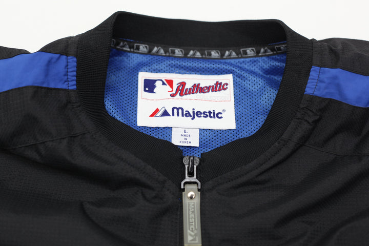 Vintage Majestic New York Mets 1/4 Zip Pullover Jacket | Migration_Jacket UAENAT40 - Back View | Fashion Rerun