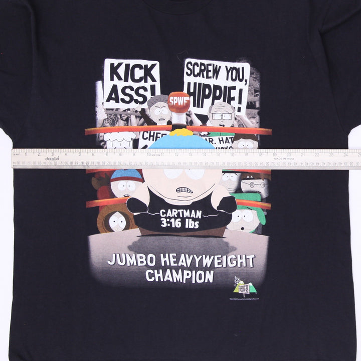 Vintage 1998 South Park Eric Cartman 3:16 Jumbo Heavyweight Champion T-Shirt XL