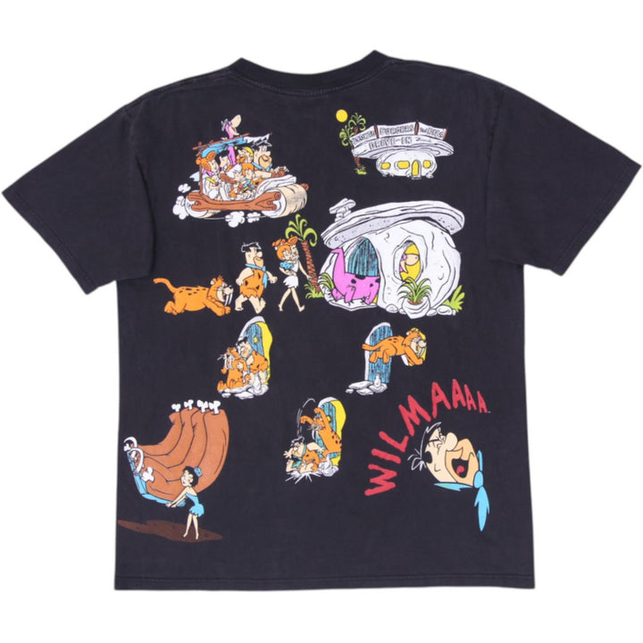 Vintage 90s The Flintstones All Over Print T Shirt Yabba Dabba Doo Heavyweight L
