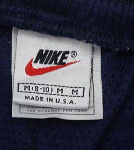 90's Vintage Nike Swoosh Embroidered Mesh Shorts Made In USA Youth - Fashion Rerun Vintage Migration_Shorts