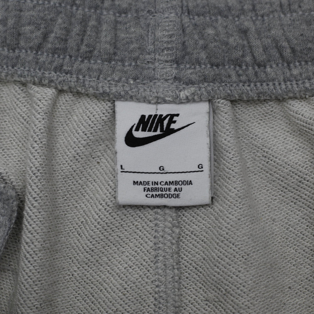 Nike Club French Terry Flow Shorts Dark Grey Heather Drawstring Sweat Shorts L
