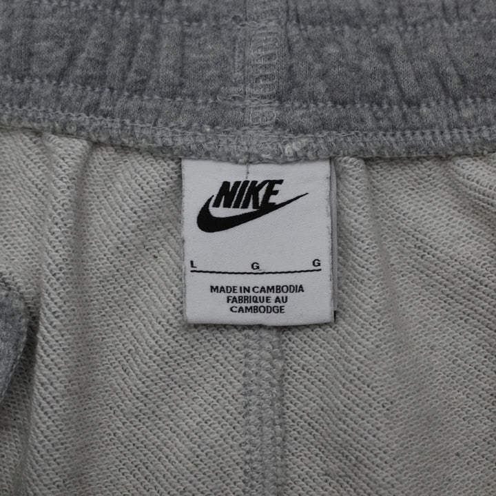 Nike Club French Terry Flow Shorts Dark Grey Heather Drawstring Sweat Shorts L