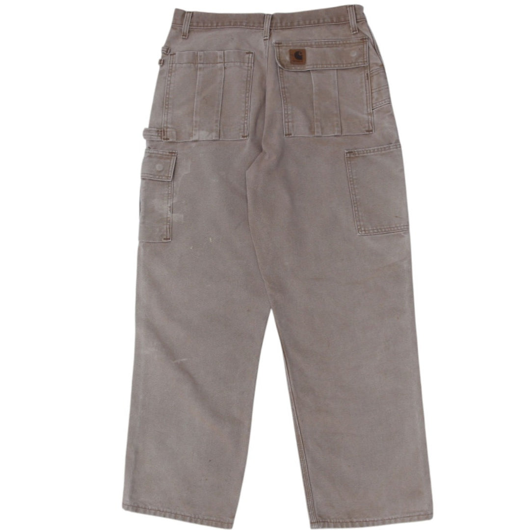 Vintage Carhartt Brown Cargo Workwear Pants | Migration_Pants WW Collection - Side View | Fashion Rerun