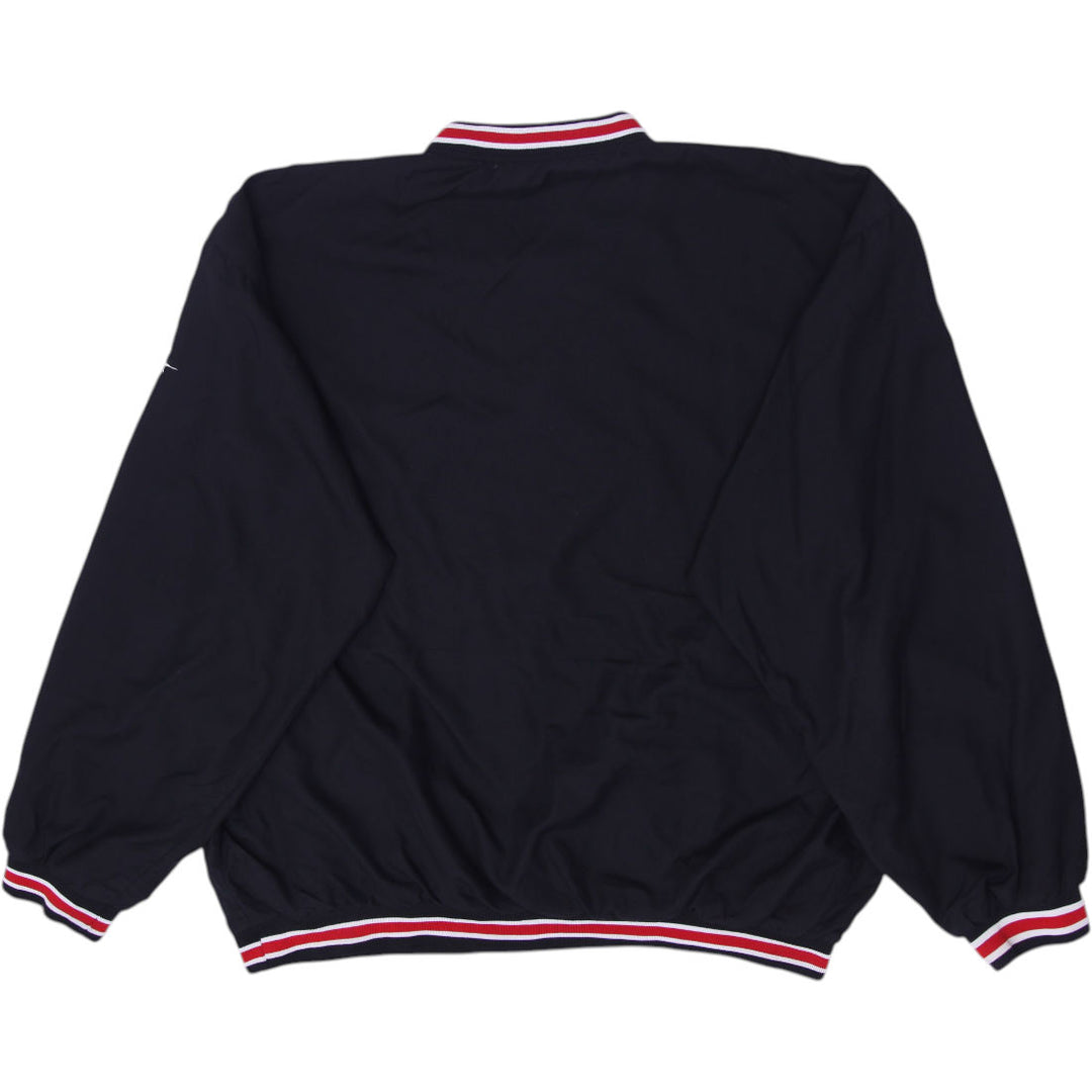 Vintage 90s Chicago Bulls NBA Stitched Pullover 1/4 Zip Jacket Size XL | Migration_Jackets - Side View | Fashion Rerun