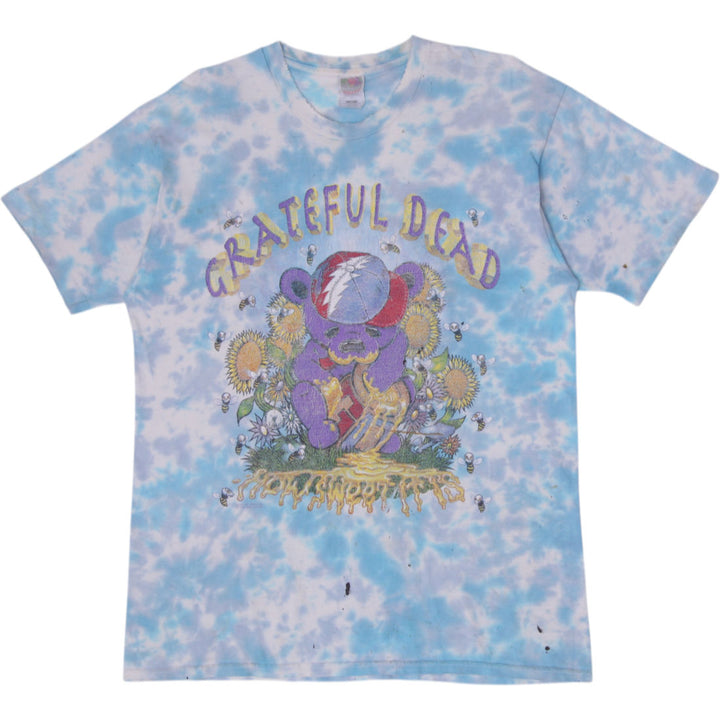 Vintage 1996 Grateful Dead Honey Bear Sunflower Tie-Dye T-Shirt XL Made In USA