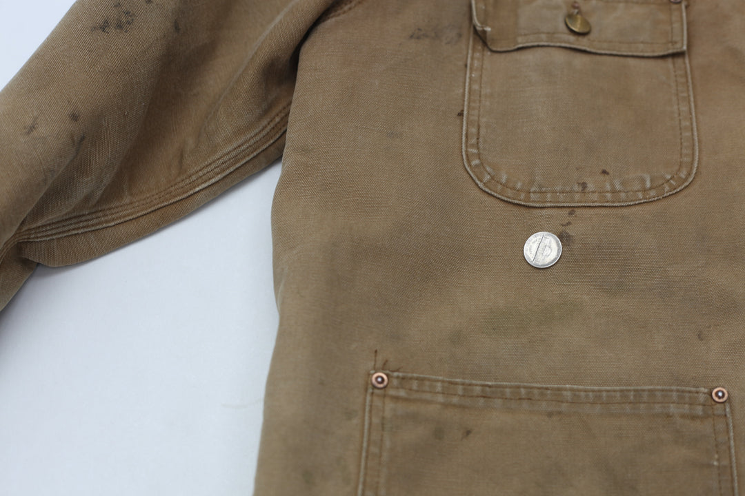 Vintage Carhartt Blanket Lined Chore Jacket Brown -Distressed - Fashion Rerun Vintage Migration_Jacket