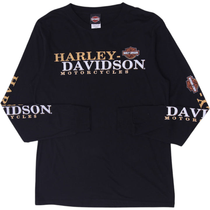 Mens Harley Davidson Jamaica Biker Long Sleeve T-Shirt Size L