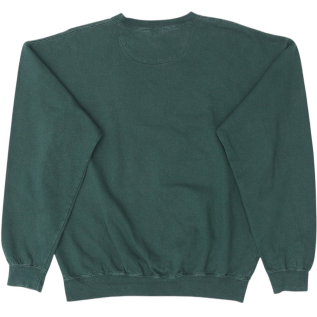 Mens Chaps Ralph Lauren Sweatshirt Green Logo Cotton Blend Size L