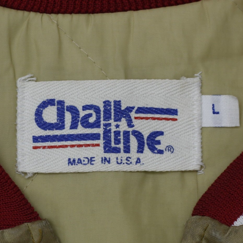 Vintage Mens Chalk Line 49ers Gold Jacket NFL Made In USA