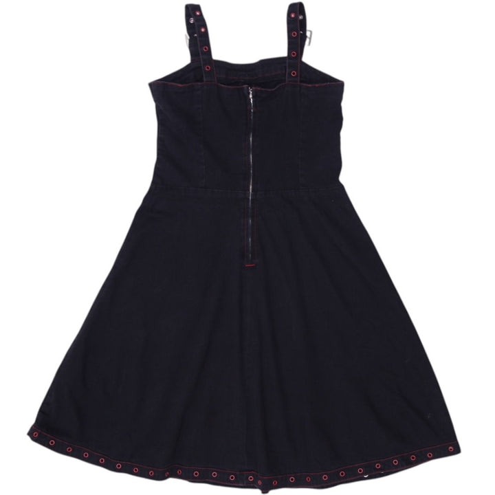 Y2K Tripp NYC Strap Dress Eyelet Detail Mini Dress Size L | Migration_Dresses - Side View | Fashion Rerun