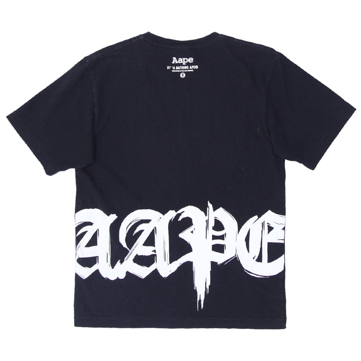 Mens Aape by Bathing Ape Graphic T-Shirt Black - Fashion Rerun Vintage Migration_T-Shirt