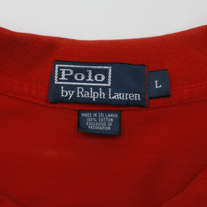 Mens Polo by Ralph Lauren Classic Fit Red Polo T-Shirt Size L