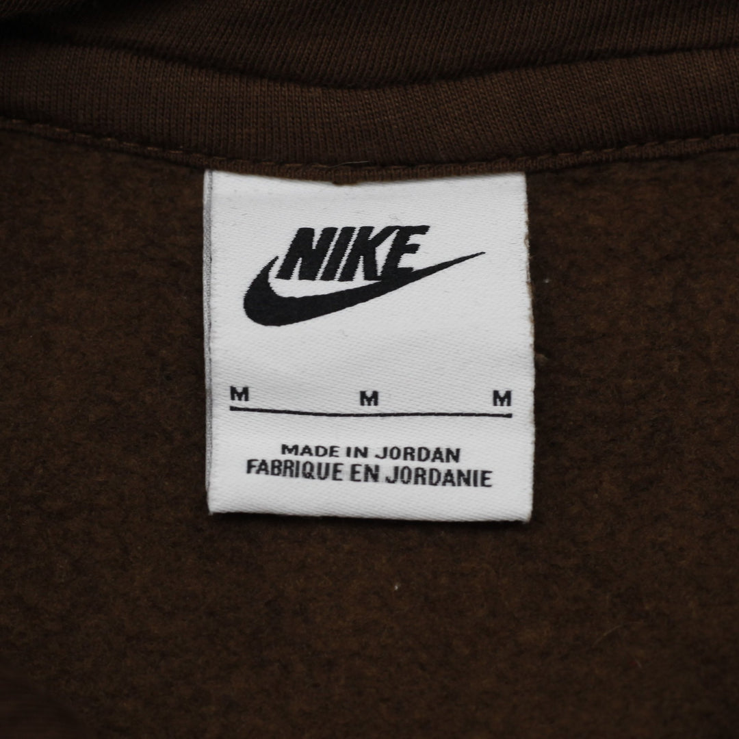 Mens Nike Sportswear Club Fleece Hoodie Brown Embroidered Futura Logo Pullover