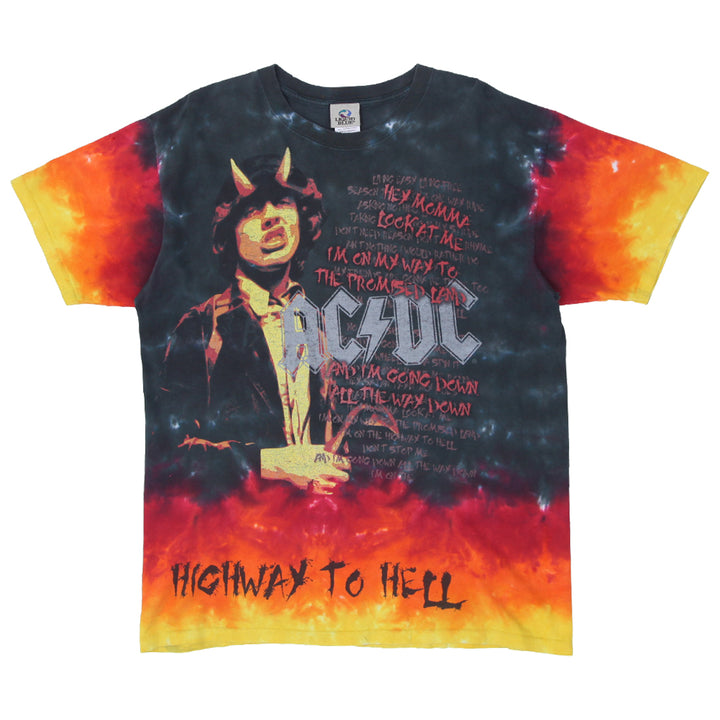 Vintage AC DC Highway To Hell AOP T-Shirt Liquid Blue L - Fashion Rerun Vintage Migration_T-Shirt